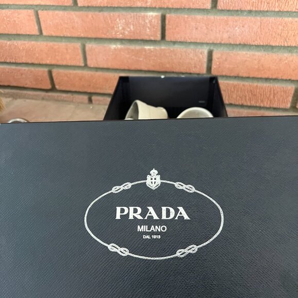 White Prada Loafers size 10 - Picture 7 of 8